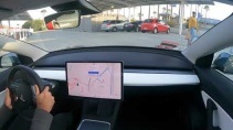 Проехал на автопилоте в Tesla Model 3 из Сан-Франциско в Лос-Анджелес - «Видео приколы»