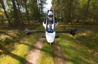 Полет на квадрокоптере Jetson ONE через лес - «Видео приколы»