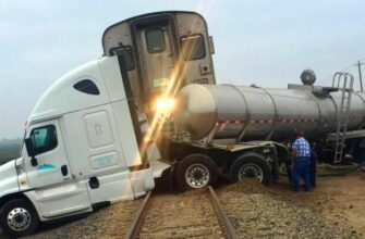 Опасные аварии с поездами на переездах - «Видео приколы»