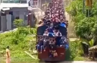 Обычный пассажирский поезд в Индии - «Видео приколы»