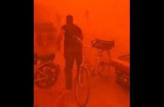 Песчаная буря в регионе Азрак в Иордании - «Видео приколы»