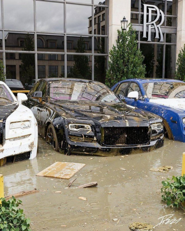 Недавно в жарком Дубае было аномальное наводнение, в результате - «Фото приколы»